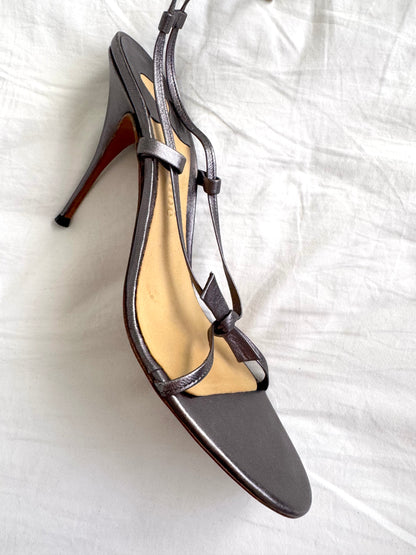 Chloe Vintage Metallic Sandals Heels (EU 40 / 40.5)