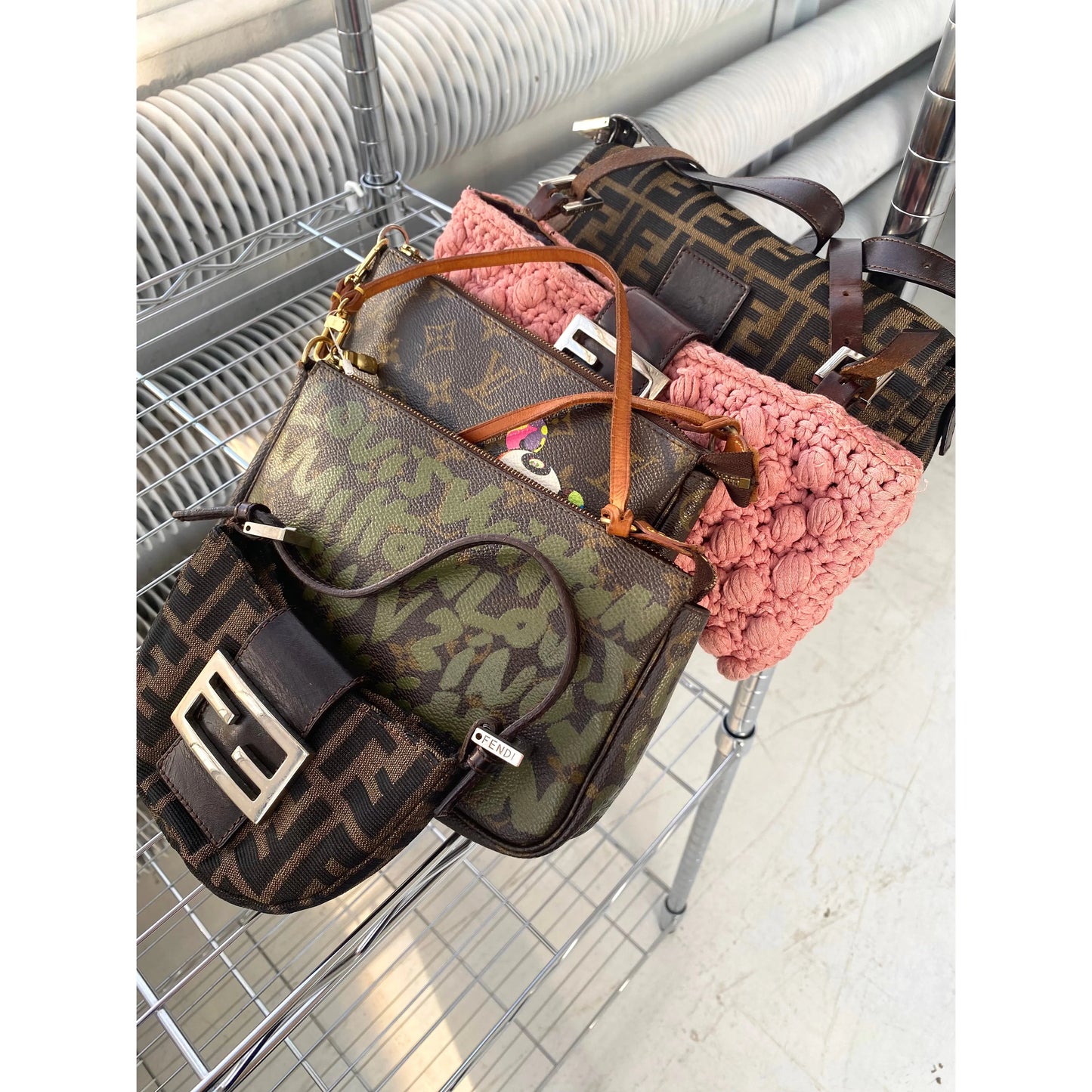 Vintage designer bags, authentic preloved designer handbags, vintage designer mini bags, preloved designer mini handbags, preowned designer mini bags authentic, Fendi Louis Vuitton y2k bags