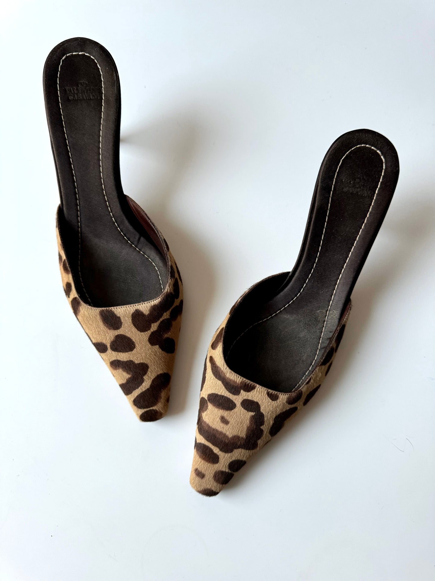 Valentino Garavani Leopard Print Mules (EU 37)