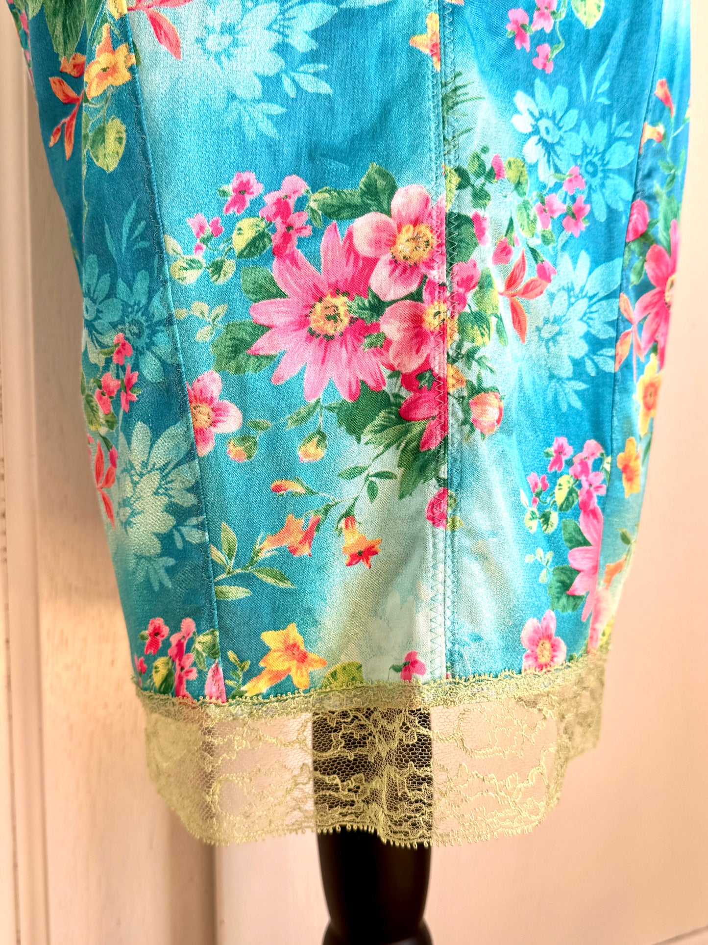 ICONIC Dolce Gabbana D&G S/S 2005 Tropical Turquoise Dress (XS-S)