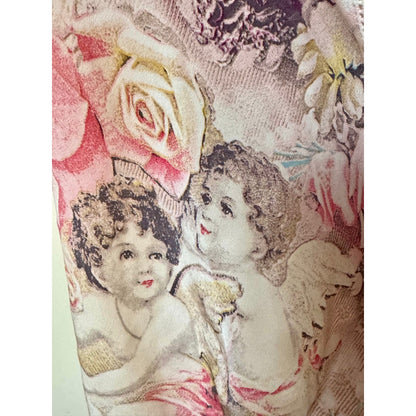 RUNWAY Roberto Cavalli S/S 2003 Angels & Roses Silk Dress (M)