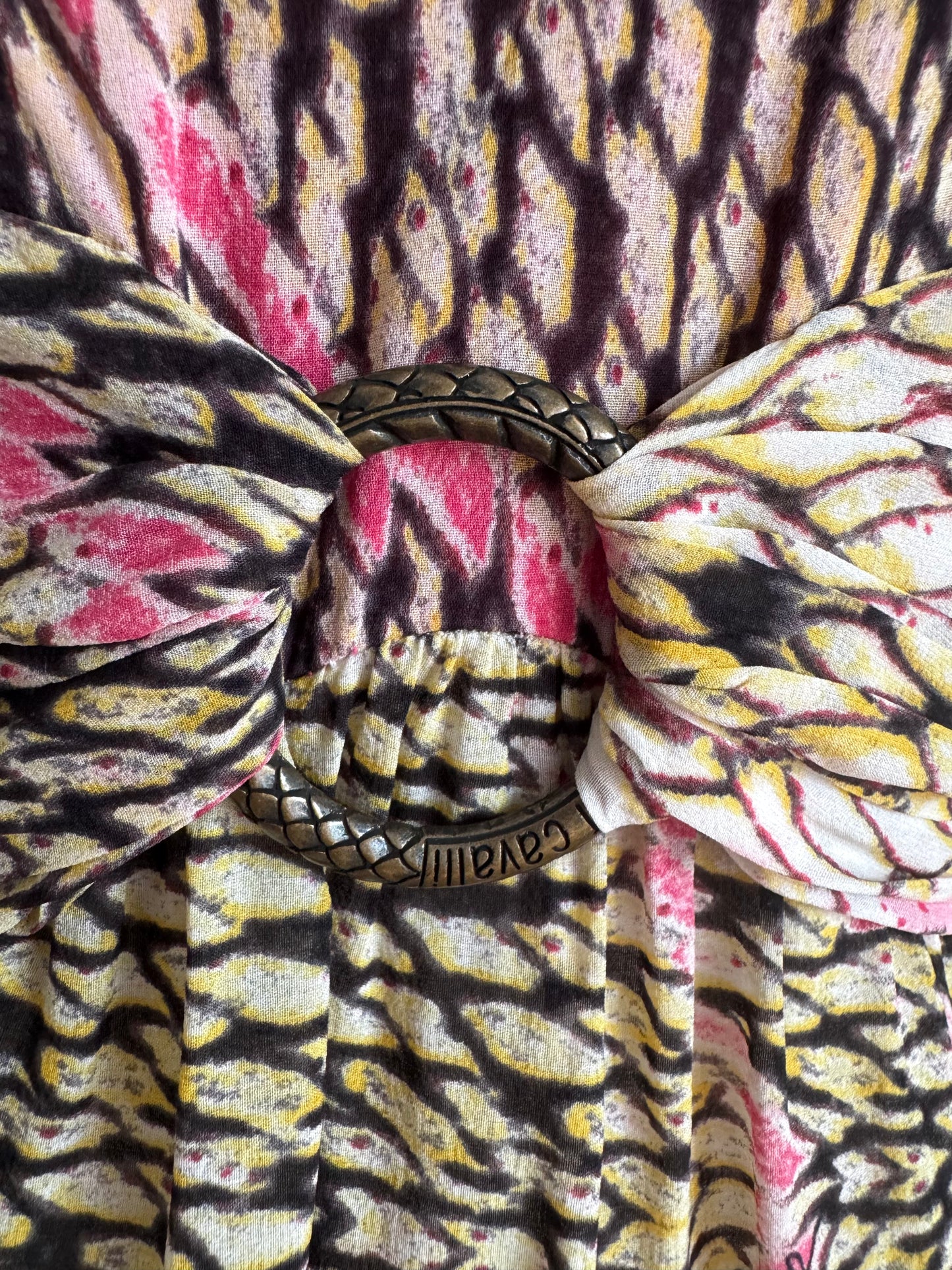 Just Cavalli Silk Snake Dress With a Tag (S)