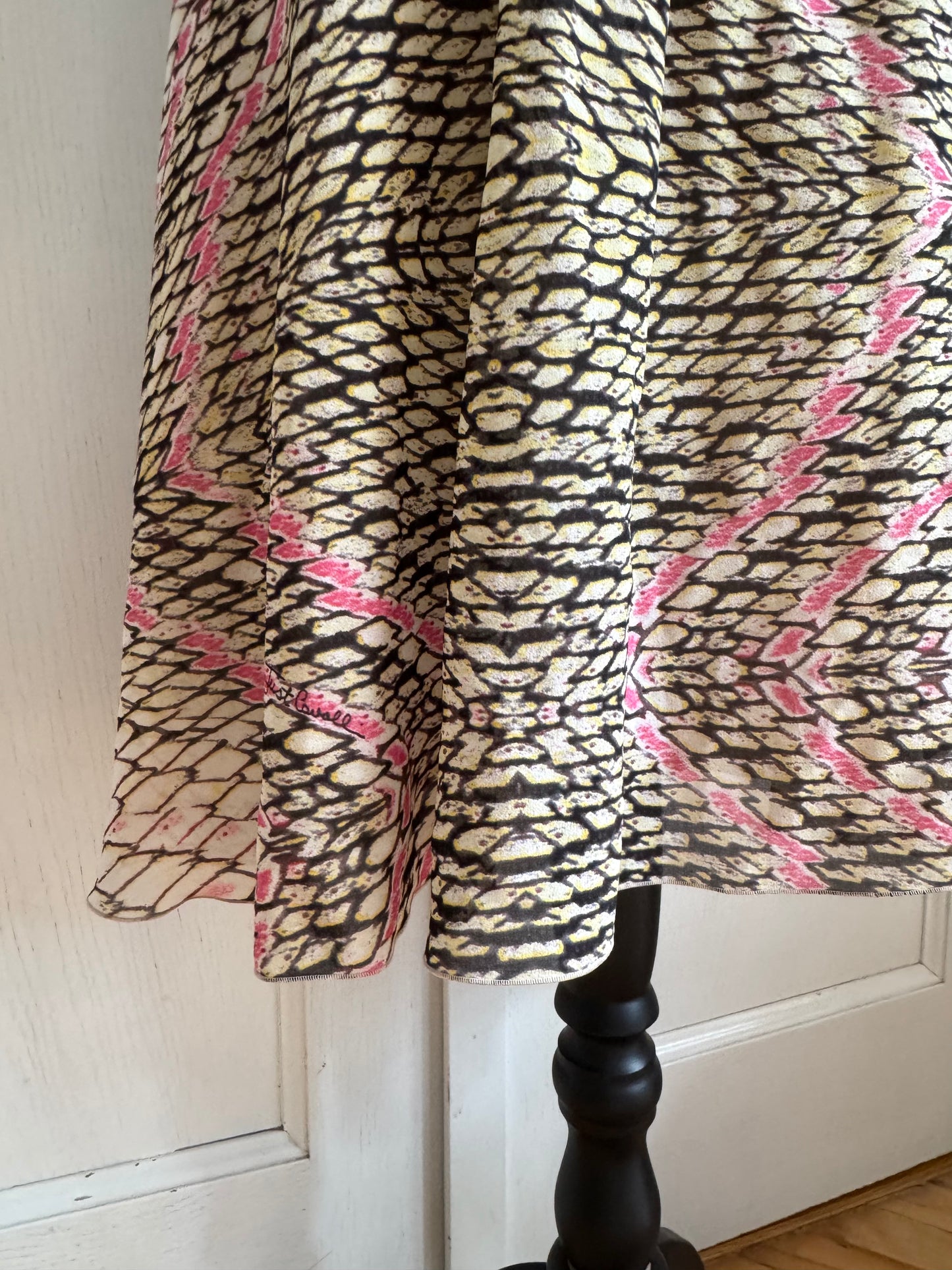 Just Cavalli Silk Snake Dress With a Tag (S)