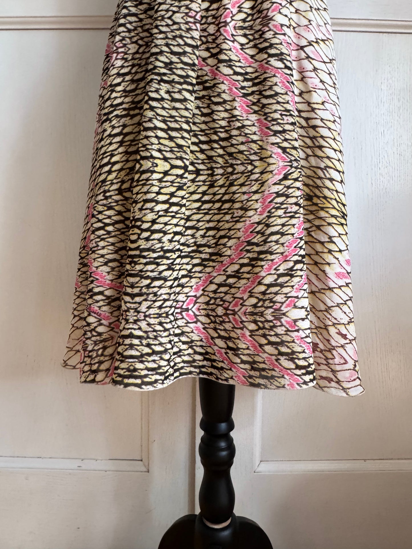 Just Cavalli Silk Snake Dress With a Tag (S)