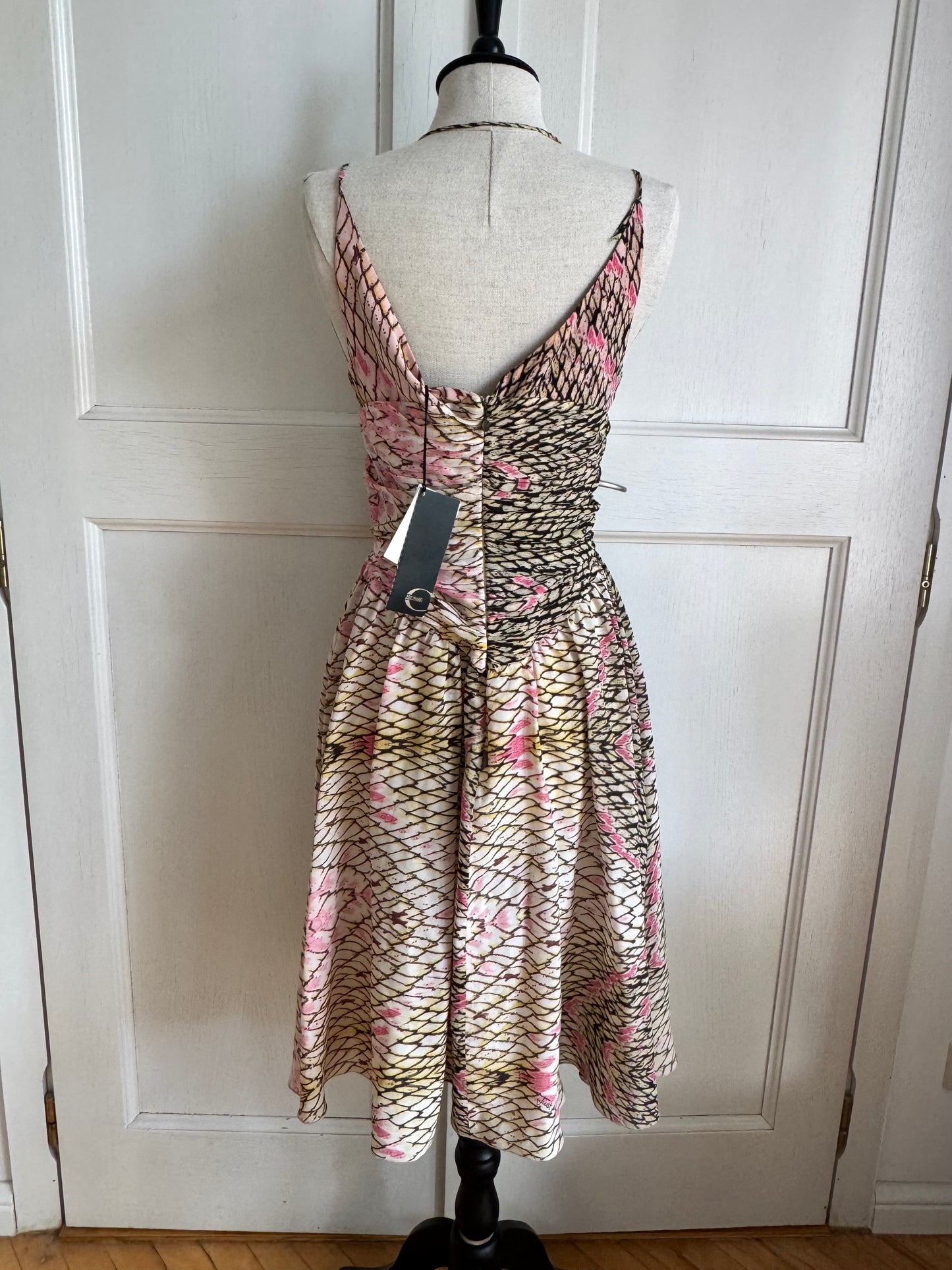 Just Cavalli Silk Snake Dress With a Tag (S)