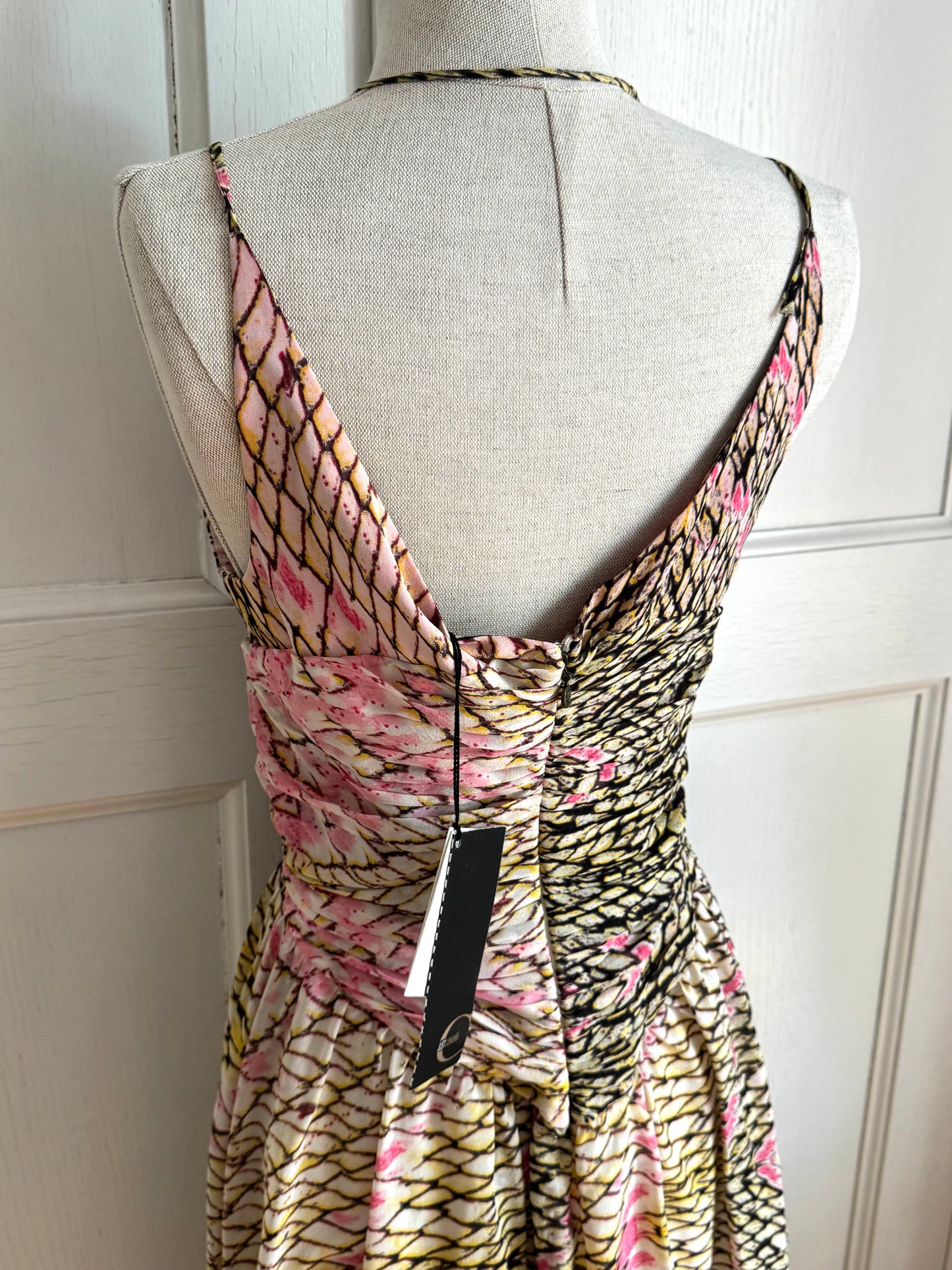 Just Cavalli Silk Snake Dress With a Tag (S)