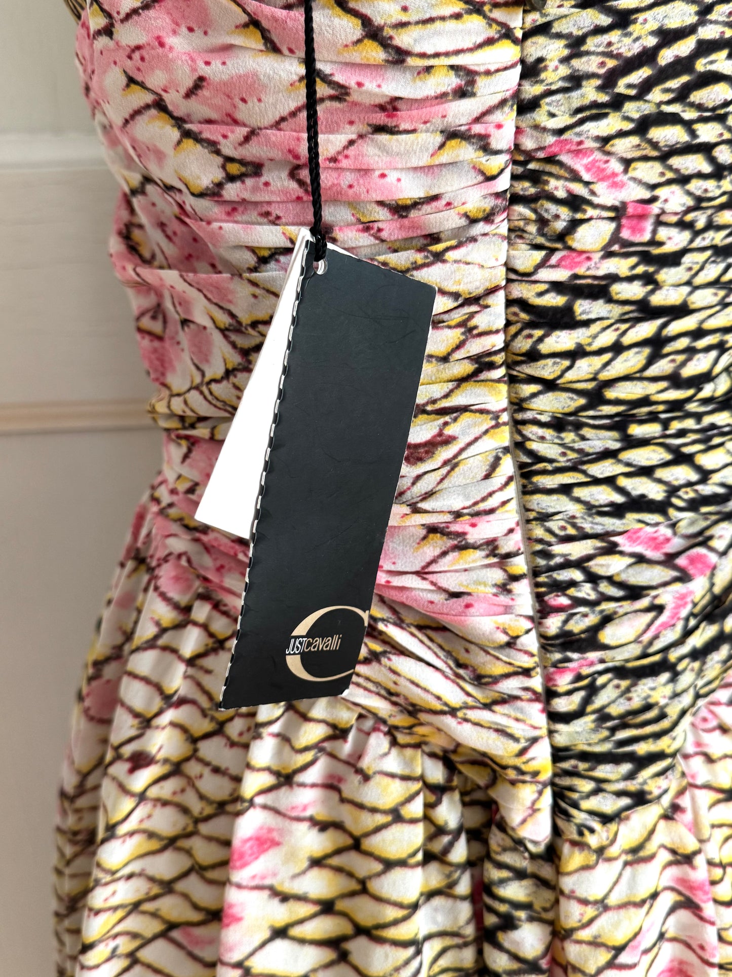 Just Cavalli Silk Snake Dress With a Tag (S)