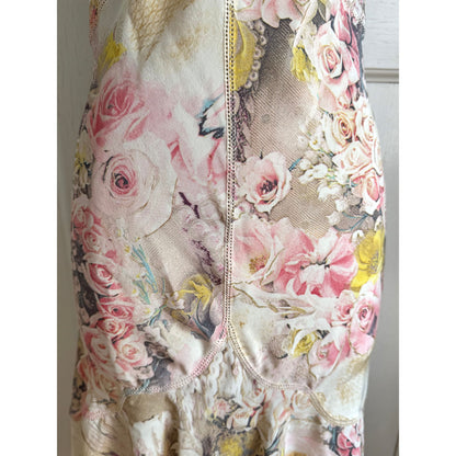 RUNWAY Roberto Cavalli S/S 2003 Angels & Roses Silk Dress (M)