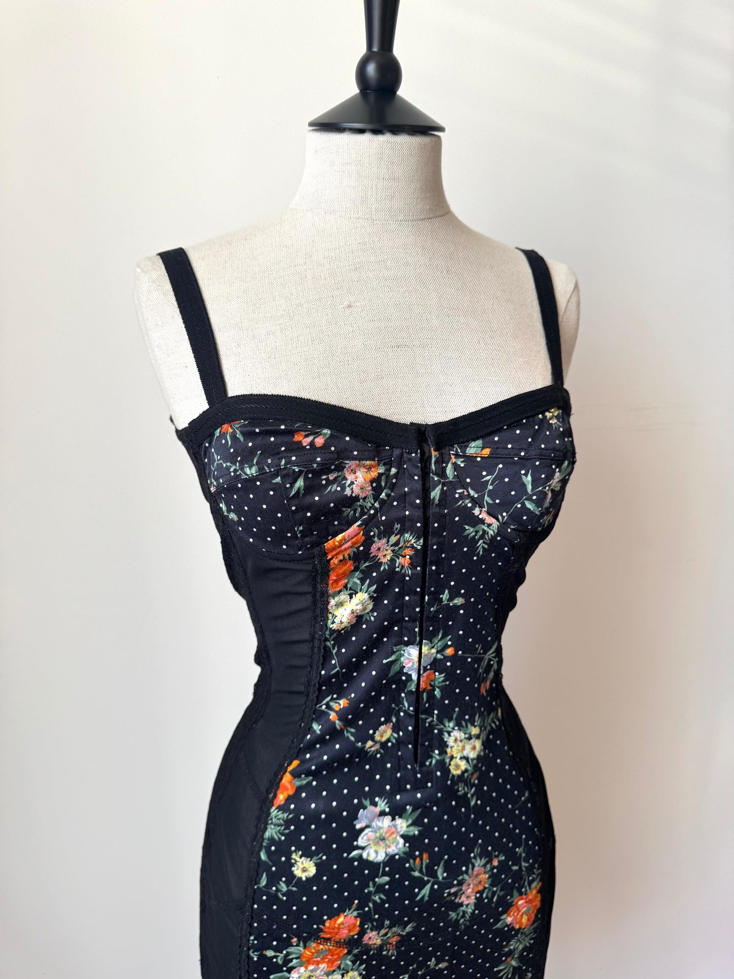 ICONIC Dolce Gabbana D&G Floral Corset Dress (S / IT 40)