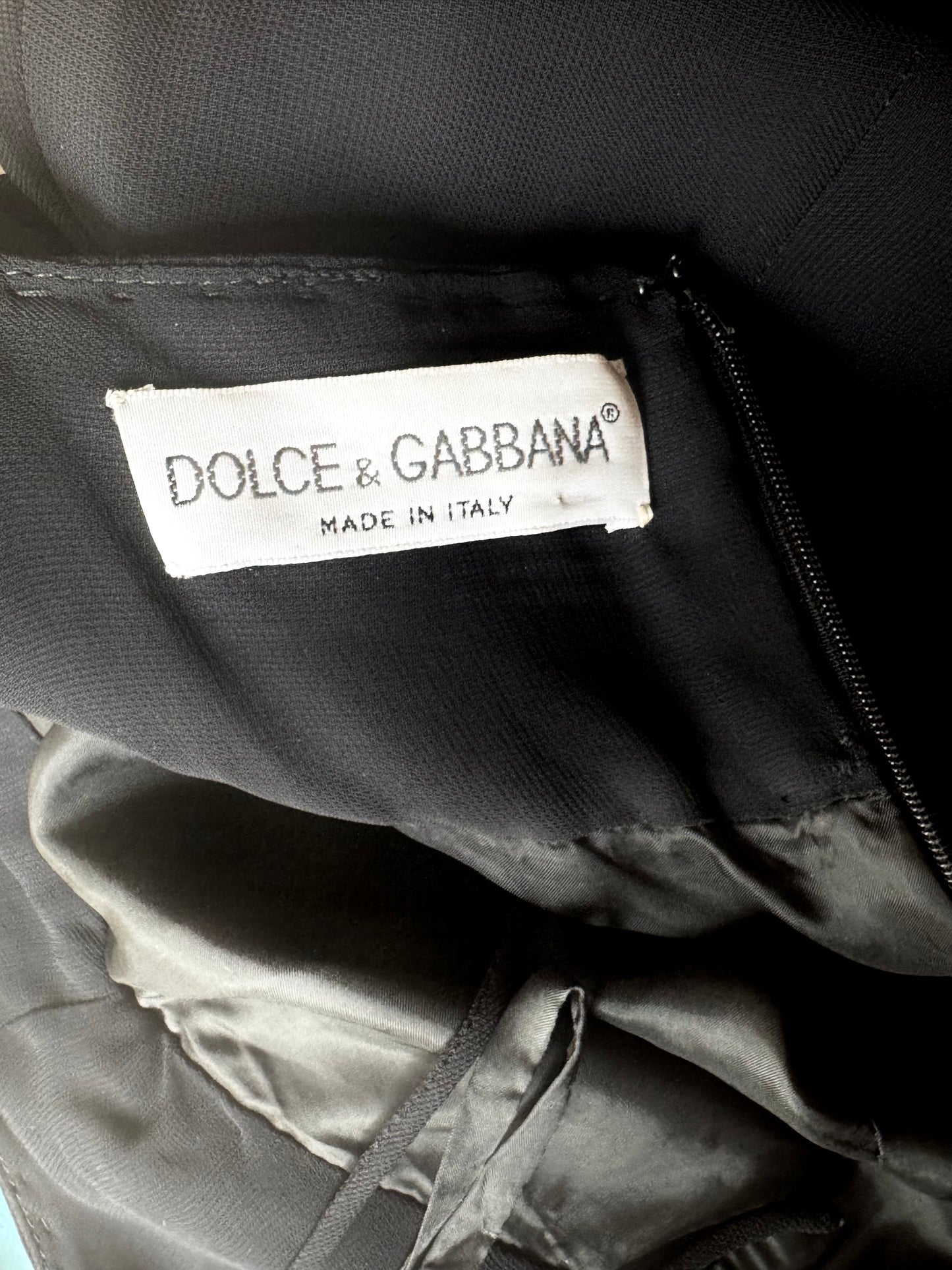 ICONIC Dolce Gabbana S/S 1995 Runway Rhinestone Dress (XS)