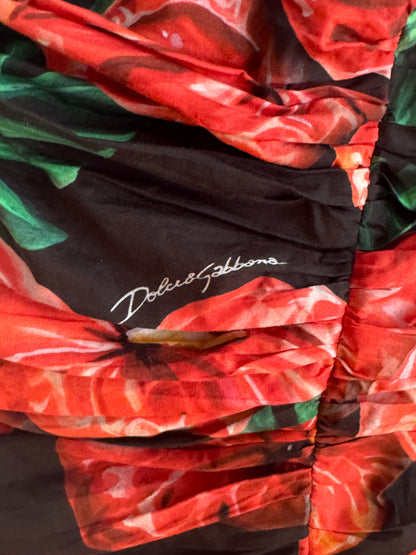 RUNWAY Dolce Gabbana S/S 2020 Hibiscus Corset Dress (L / IT 44)