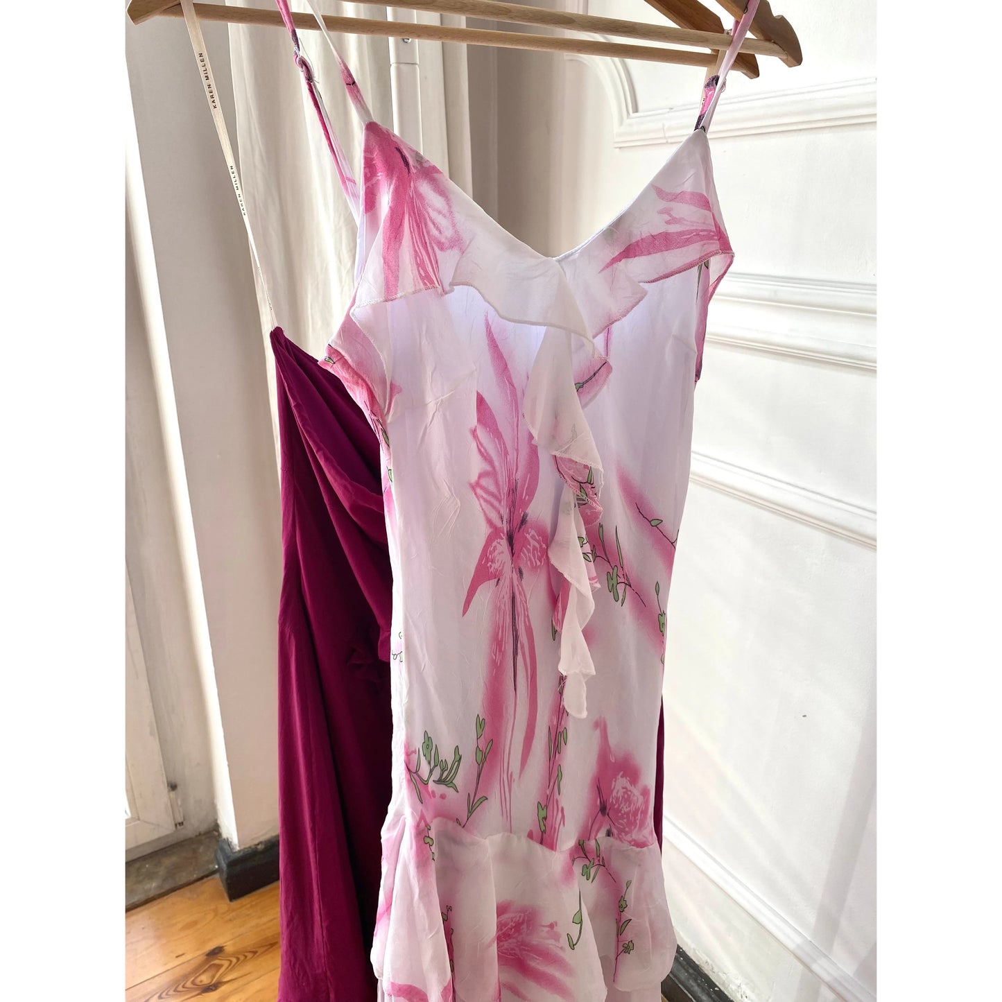 Vintage Y2K Orchid Ruffled Dress (FR 36 / S / US 4)