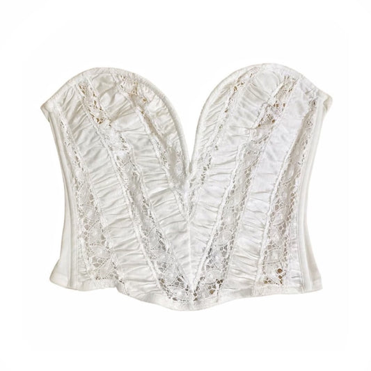 Vintage La Perla Corset in Cream (S)