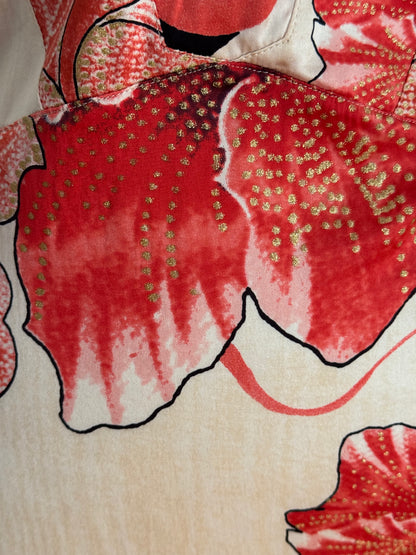 Just Cavalli Coral and Red S/S 2004 Mermaid Dress (L / IT 44)