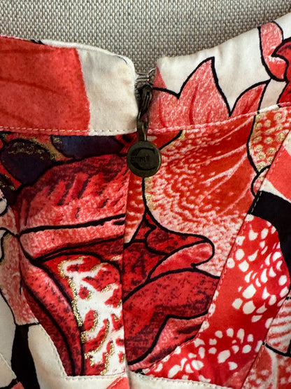 Just Cavalli Coral and Red S/S 2004 Mermaid Dress (L / IT 44)