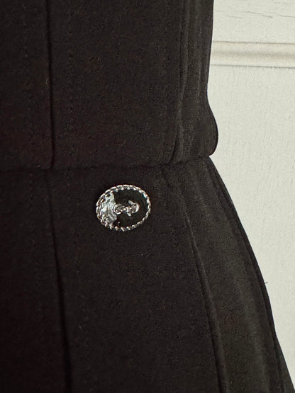 Chanel 2015 S/S by Karl Lagerfeld Bi-Color Silk Dress (XS-S)