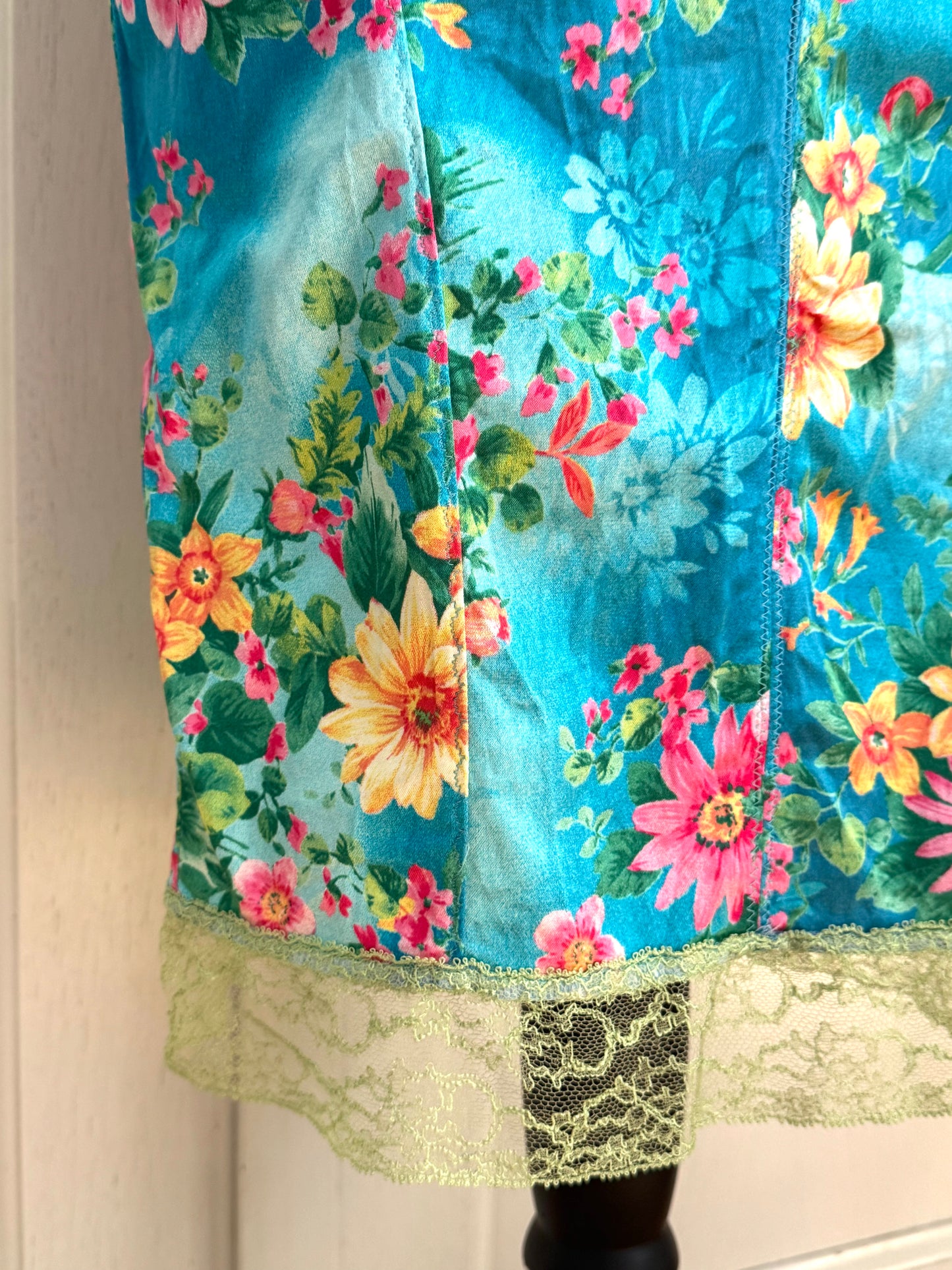 ICONIC Dolce Gabbana D&G S/S 2005 Tropical Turquoise Dress (S-M)