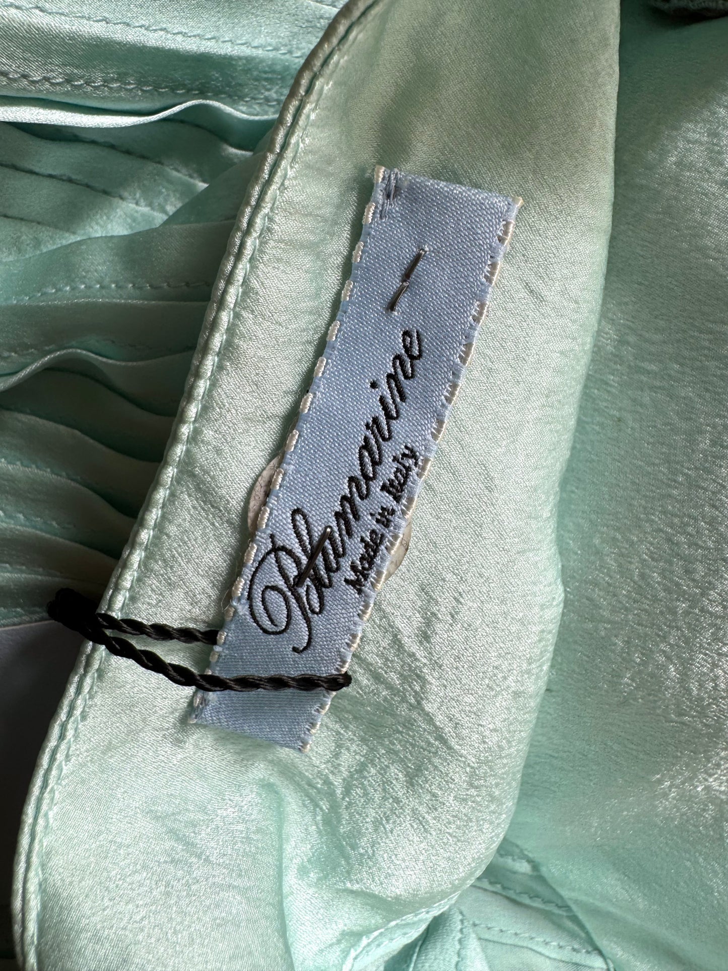 RUNWAY Blumarine FW 2008 Silk Mermaid Dress In Blue (IT 42 / M)