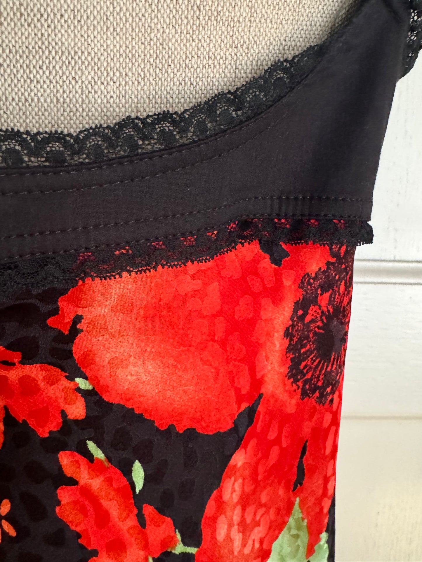 ICONIC Dolce and Gabbana D&G Poppy Silk Dress (L)