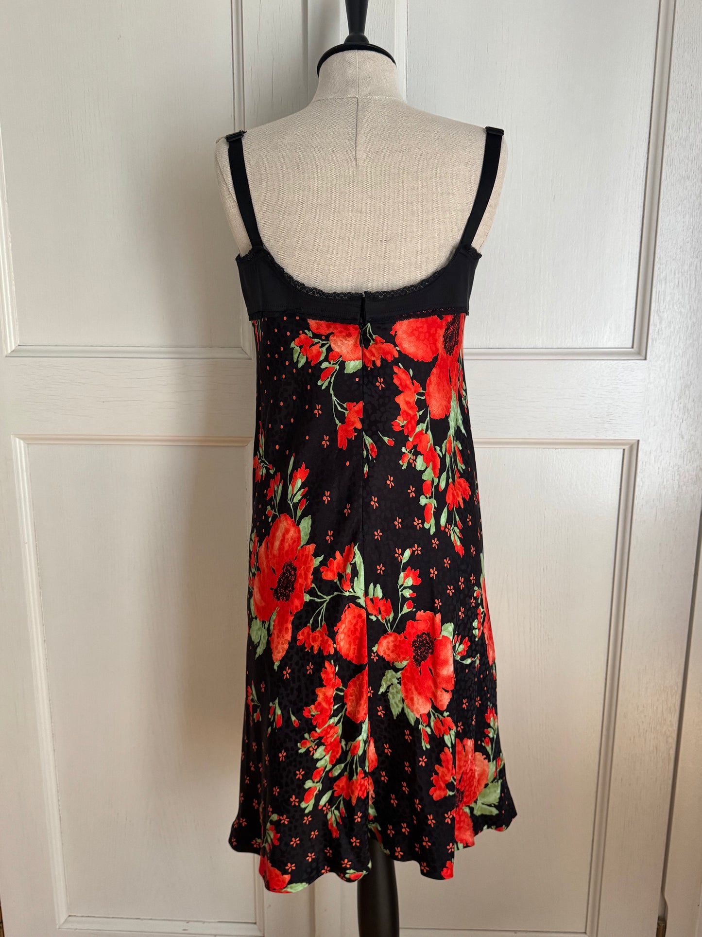 ICONIC Dolce and Gabbana D&G Poppy Silk Dress (L)