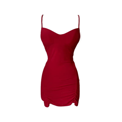 Vintage La Perla Mini Red Dress (M)