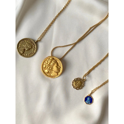 Vintage Coin Necklace 90s