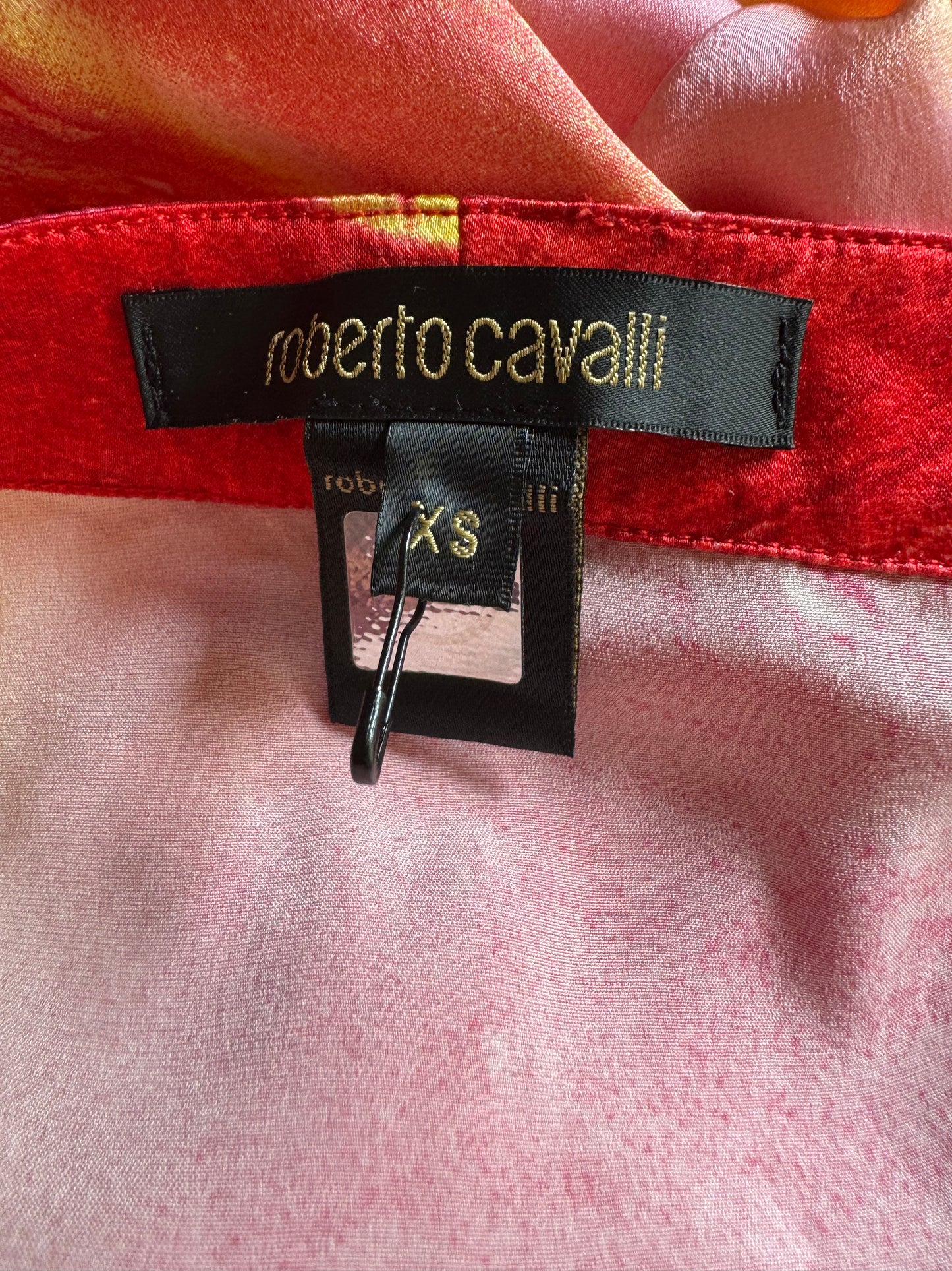 Roberto Cavalli S/S 2002 Floral Silk Dress (S and XS)