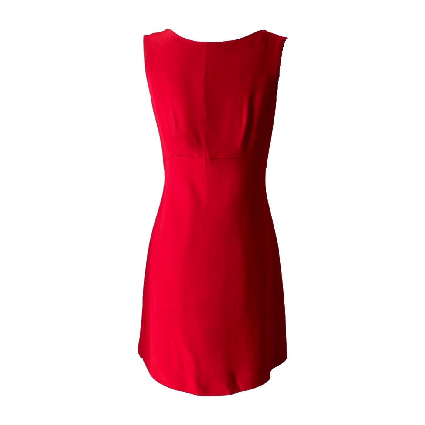 Moschino Couture Red Button Mini Dress (S)