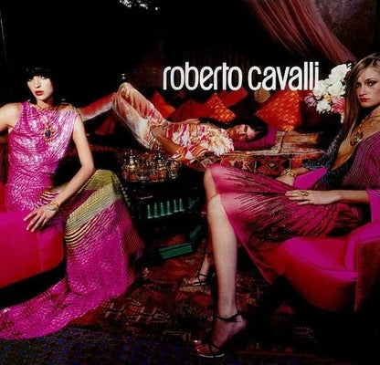 Roberto Cavalli S/S 2001 Multicolor Silk Dress (S)