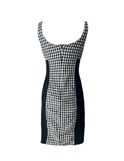 Versace Black & White Gingham Dress (S)