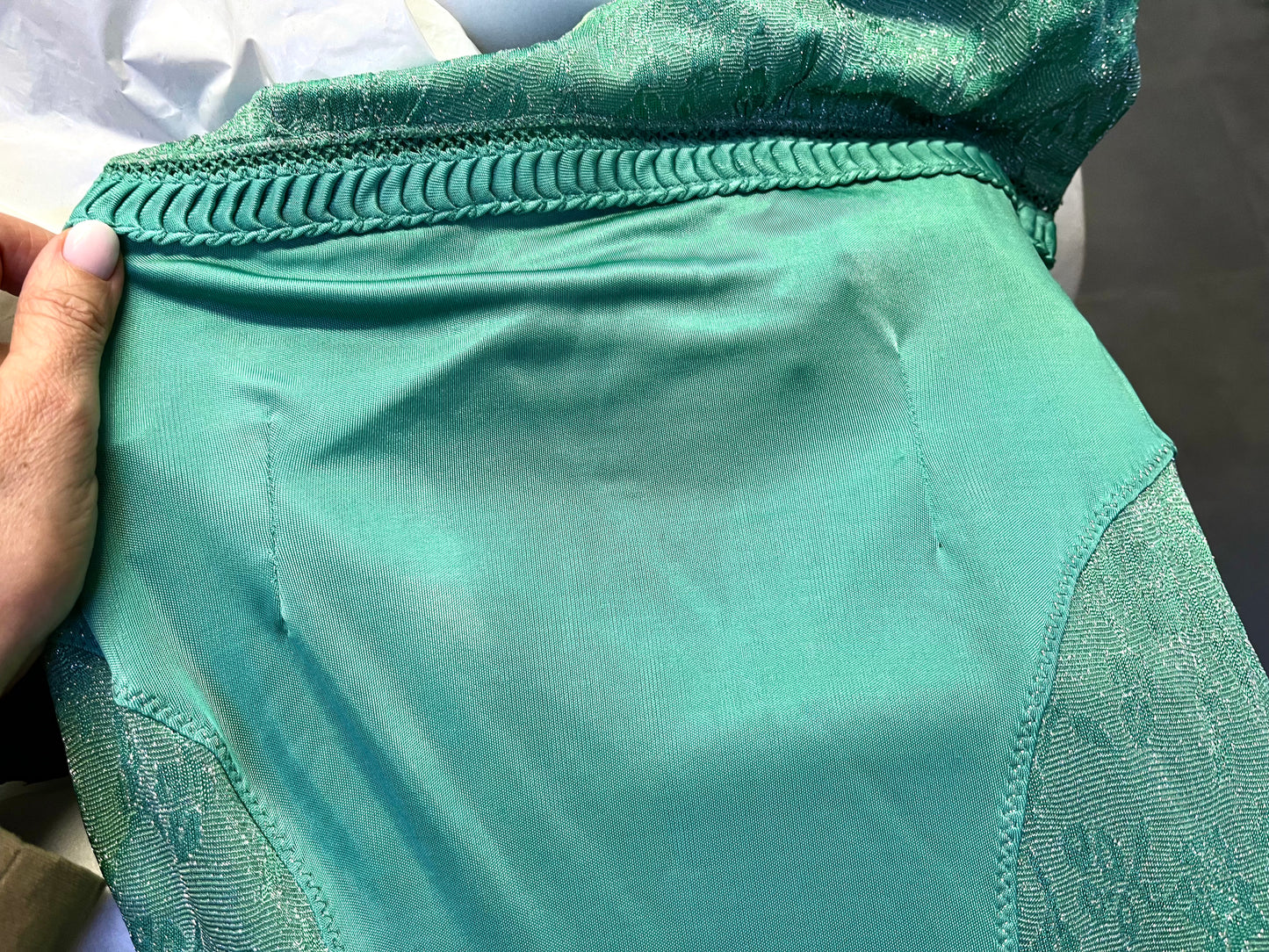 Roberto Cavalli Class Cavalli Green Mint Glitter Dress (M)