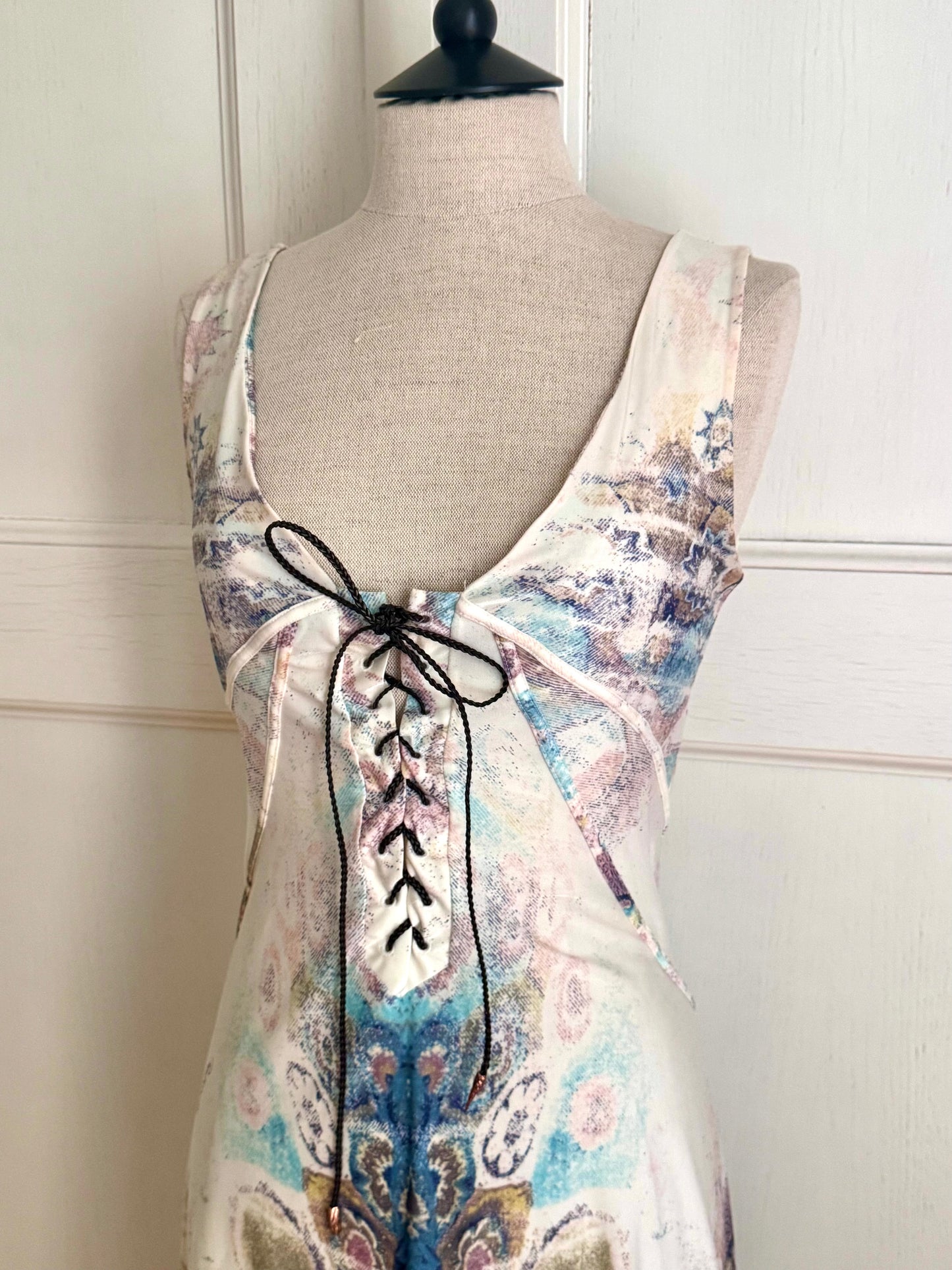 Roberto Cavalli S/S 2002 Lace-Up Dress (S)