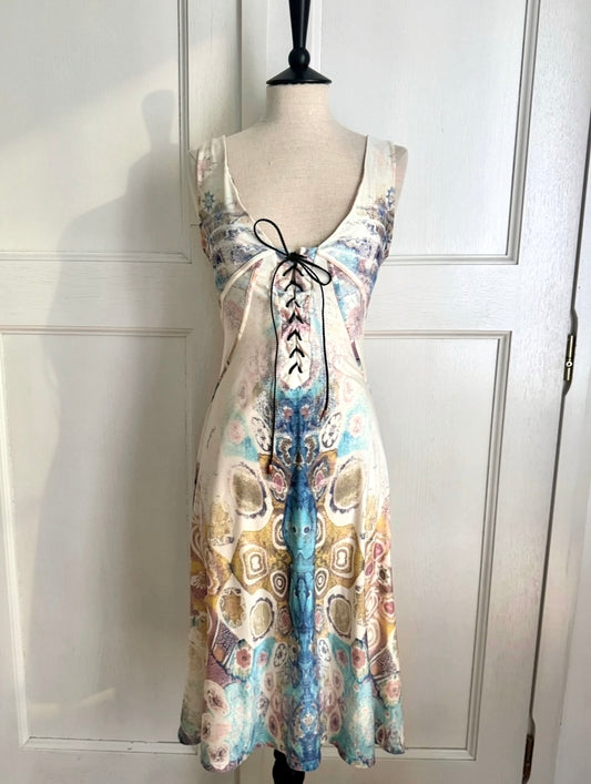 Roberto Cavalli S/S 2002 Lace-Up Dress (S)