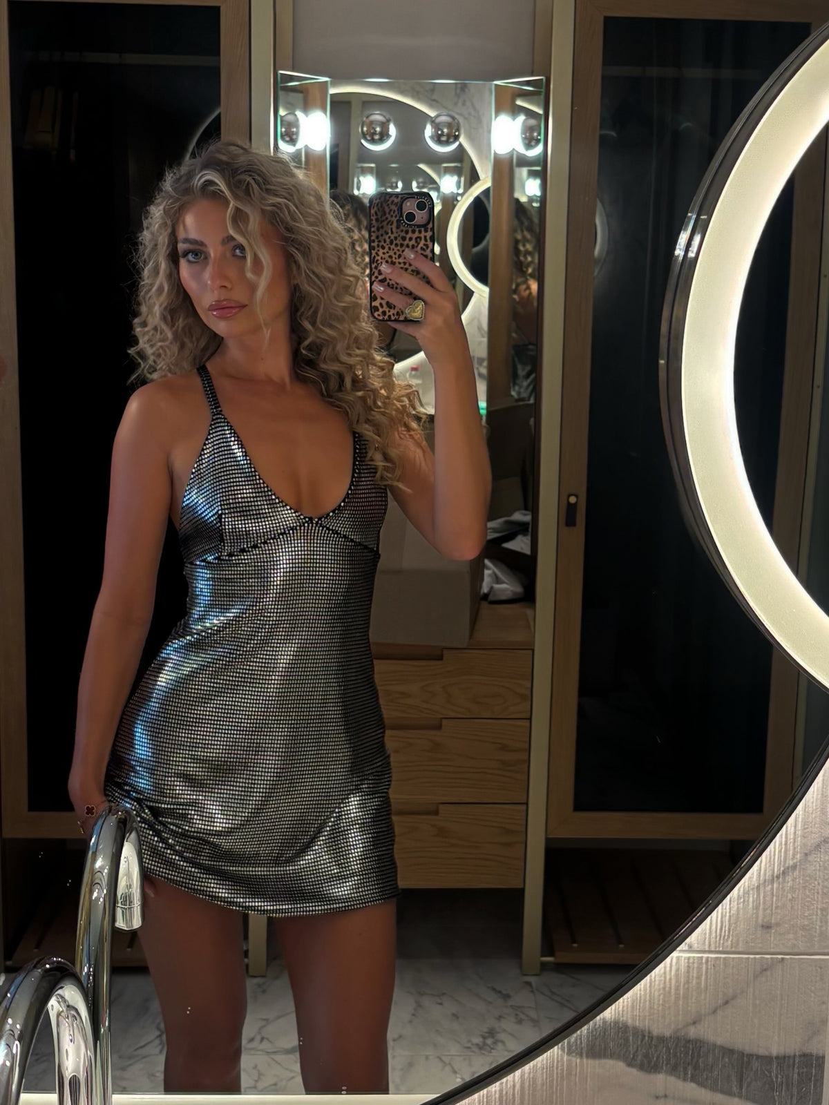 ICONIC Paco Rabanne 90s Mini Metallic Silver Dress (S)
