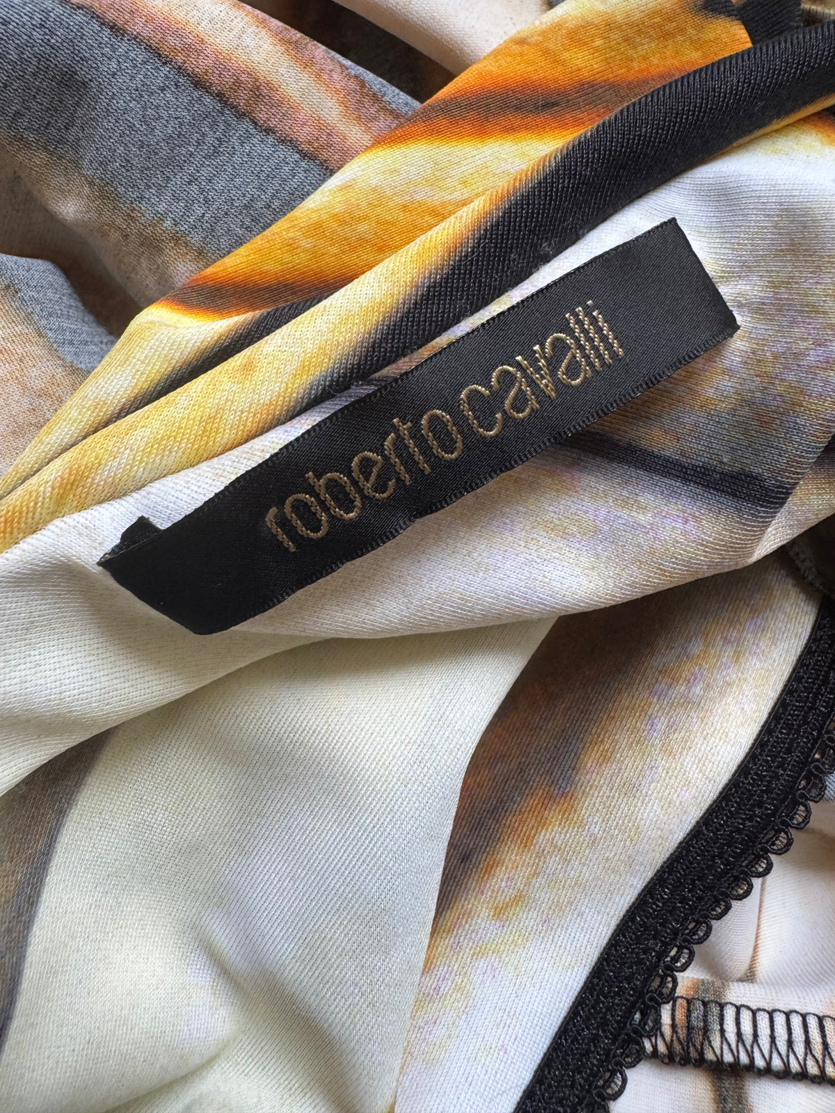 ICONIC Runway Roberto Cavalli S/S 2007 Ray Of Sun Mini Butterfly Dress (S)