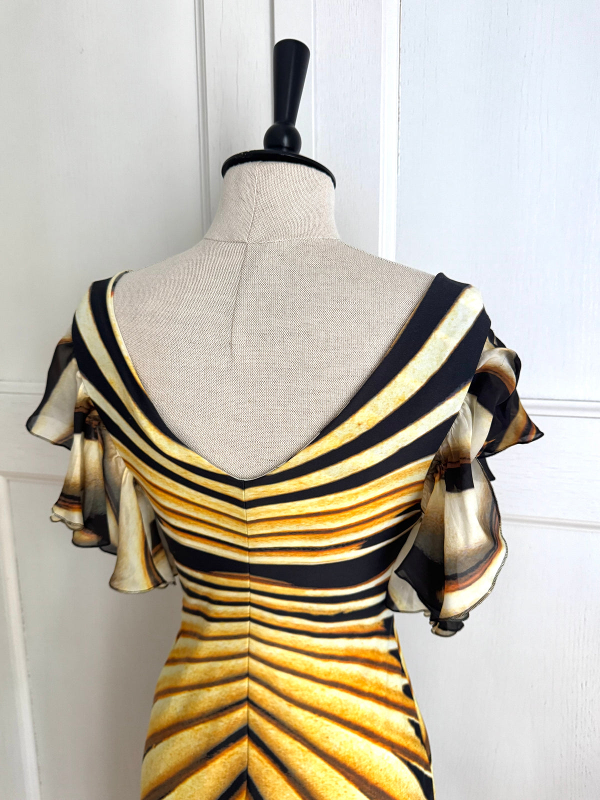 ICONIC Runway Roberto Cavalli S/S 2007 Ray Of Sun Mini Butterfly Dress (S)