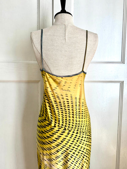 ☆ Roberto Cavalli S/S 2001 Illusion Maxi Dress Gown (M)