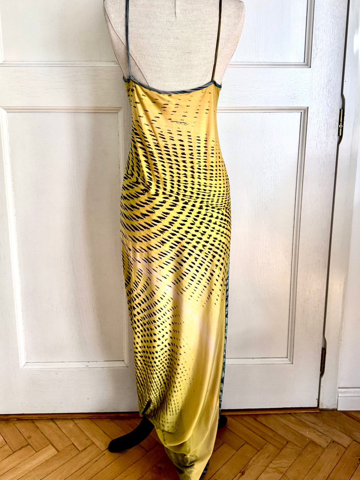 ☆ Roberto Cavalli S/S 2001 Illusion Maxi Dress Gown (M)