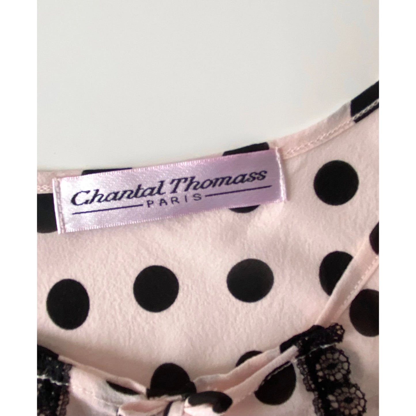 Chantal Thomass Polka Dot Silk Set (M)