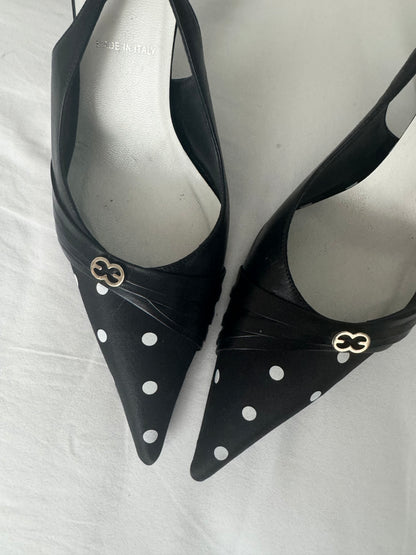 Vintage Escada Polka Dot Heels (EU 38)