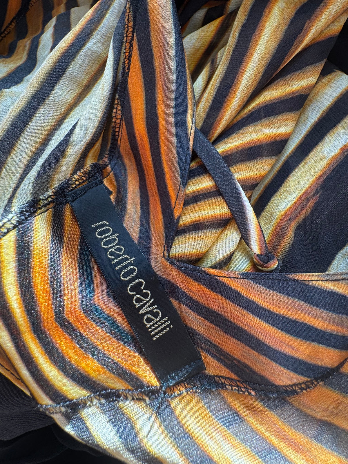 ☆ Runway Roberto Cavalli S/S 2007 Ray Of Sun Mini Butterfly Dress (S / IT 40)