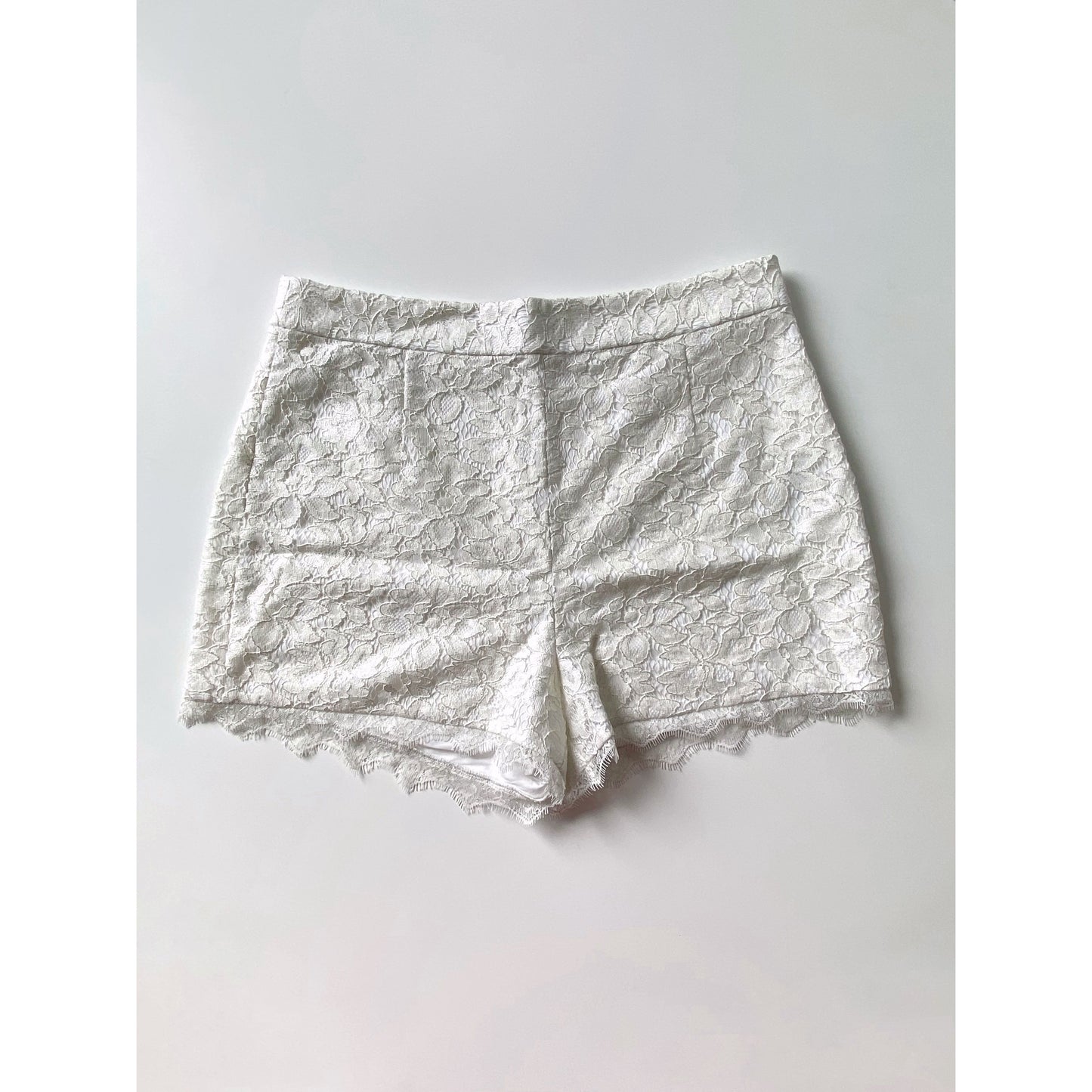 Vintage Diane von Furstenberg Lace Shorts (XL / US 10)