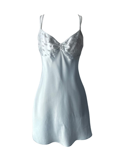 Oscar De La Renta Blue Slip Dress (M)