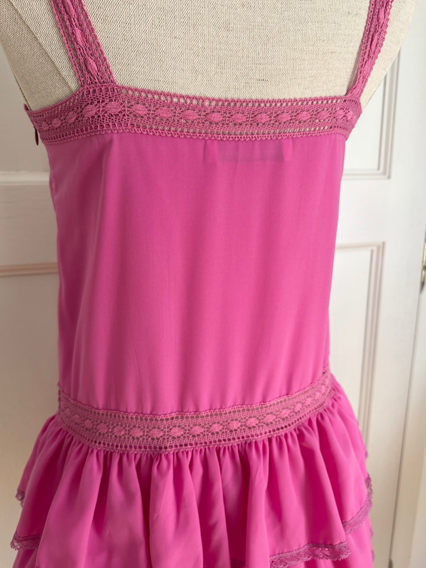 Blumarine Blugirl Vintage Pink Ruffle Dress (S / IT 40)