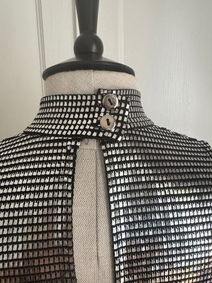 Paco Rabanne Vintage Silver 90s Mini Dress (S)