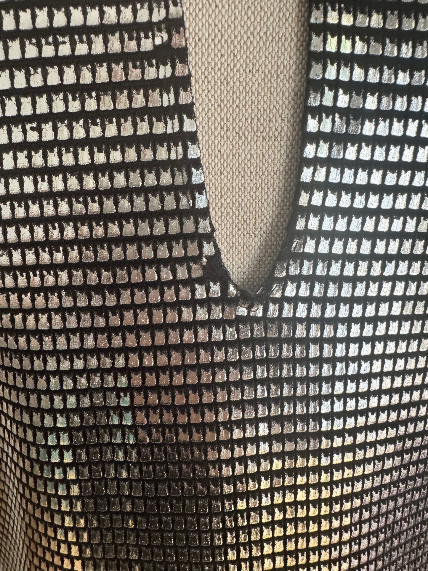 Paco Rabanne Vintage Silver 90s Mini Dress (S)