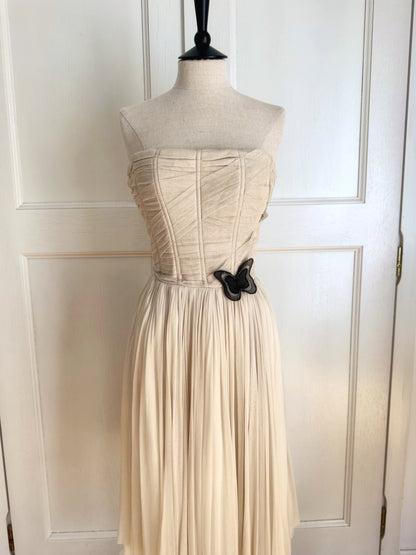 ICONIC Dolce Gabbana D&G Butterfly Stromboli Silk Dress S/S 1998 (S)