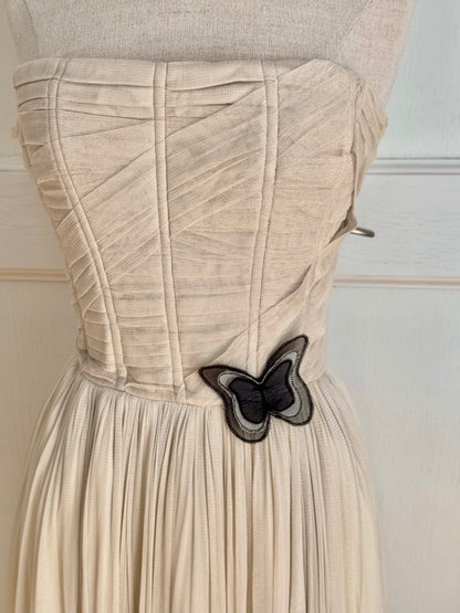 ICONIC Dolce Gabbana D&G Butterfly Stromboli Silk Dress S/S 1998 (S)