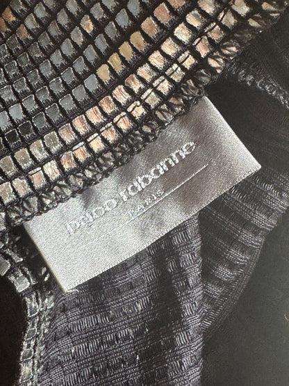 Paco Rabanne Vintage Silver 90s Mini Dress (S)