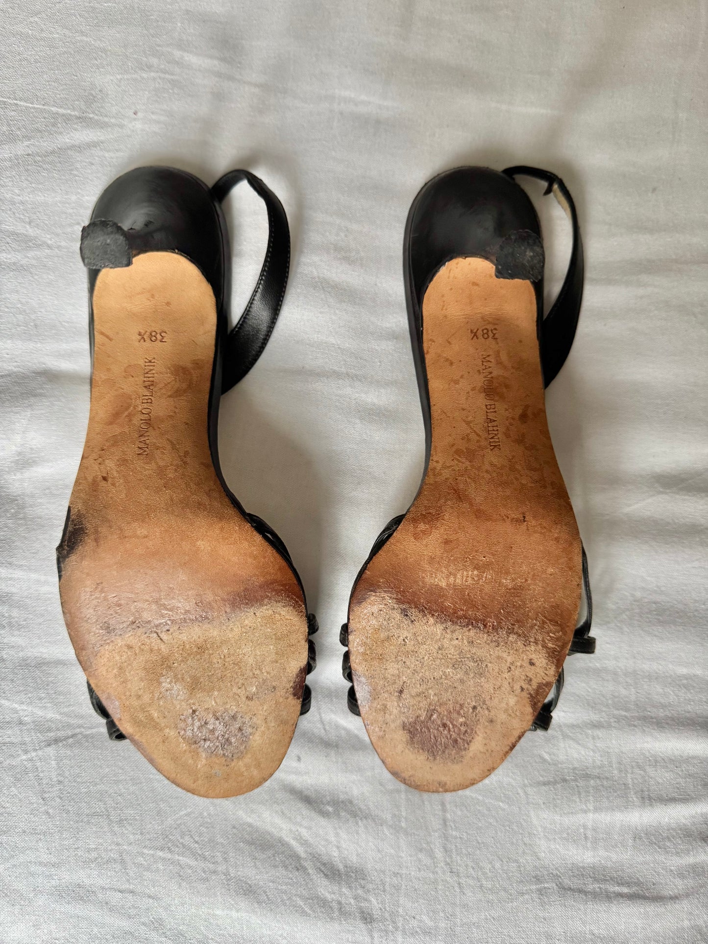 Manolo Blahnik Vintage Rose Sandals (EU 38,5)
